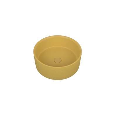 Ideavit Idea.deep Lavabo autoportant - 39x15cm - rond - avec bonde clic-clac - béton D10