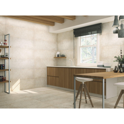 Baldocer Ceramica Code wandtegel - 40x120cm - Rechthoek - 11mm - gerectificeerd - Betonlook - Sand