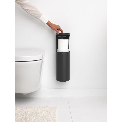 Brabantia MindSet Reserverolhouder - 2 rollen - mineral infinite grey