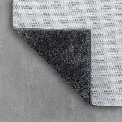 Sealskin doux tapis de toilette 45x50 cm polyester gris foncé