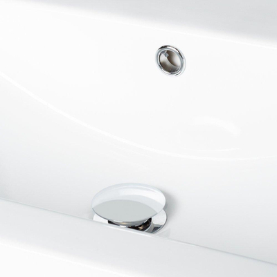 Saniclass Bari lavabo pour meuble 80x3.5x46.5cm 1 lavabo 1 trou Céramique Blanc