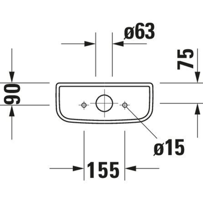 Duravit D-code Reservoir - 390x375x175mm - dualflush - met binnenwerk - wit