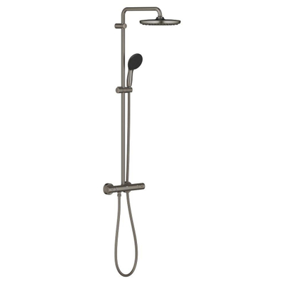 GROHE Vitalio Start doucheset - met thermostaat - geborsteld hard graphite (antraciet)