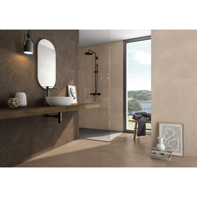 SAMPLE Prissmacer Cerámica Beton Cire Bercy carrelage sol et mur aspect béton Terra mat