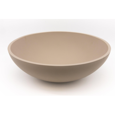Zeza Element Vasque à poser - 41x41x14cm - solid surface - beige mat