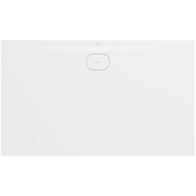 Villeroy & Boch Ecora douchebak - 150x90x3.5cm - afvoer lange zijde - stone white (wit)