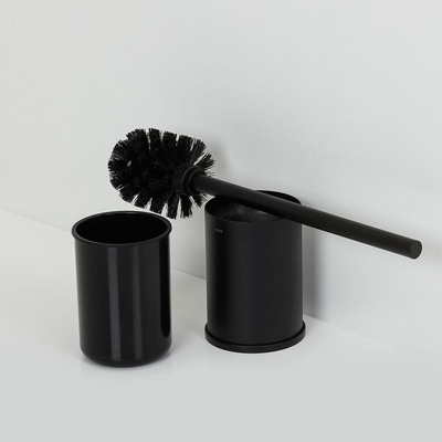Tiger Colar Brosse de toilette avec support autoportant Noir