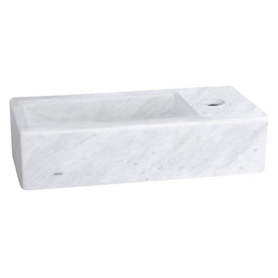 Differnz Helios fontein 37.5x18.5x9.5 cm Marmer kraan sifon met plug SHOWROOMMODEL