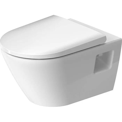 Duravit D-neo Wandclosetpack - met wandcloset - diepspoel - rimless - 37x54x40cm - met closetzitting m deksel - met sof - glans wit