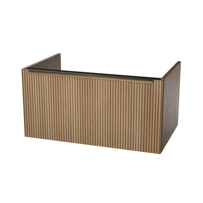 Nemo Legro onderkast - 80x45.6x40cm - greep brons - oak nature (eiken)