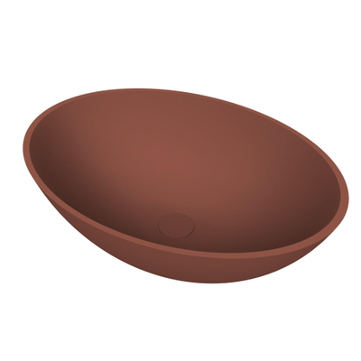 Arcqua Prince vasque - à poser - ovale - 49x34cm - terracotta mat
