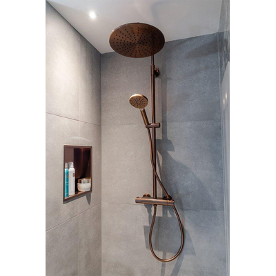 Brauer Copper Edition Inbouwnis - 30x30cm - PVD - geborsteld koper SHOWROOMMODEL