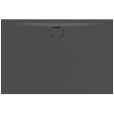 Villeroy & Boch Ecora douchebak - 150x100x3.5cm - afvoer lange zijde - anthracite (antraciet)