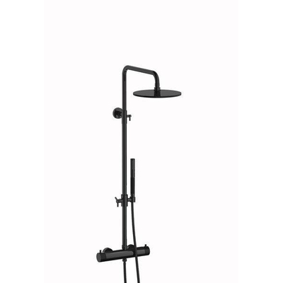 Plieger Roma système de douche thermostatique noir chrome