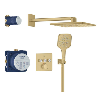 Grohe Grohtherm SmartControl Perfect Showerset - compleet - brushed cool sunrise (goud)