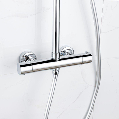 Fortifura Calvi doucheslang glad - 150cm - hoogglans chroom