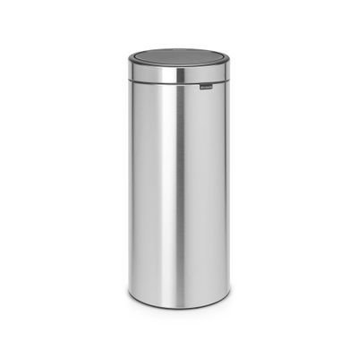 Brabantia Touch Bin Afvalemmer - 30 liter - kunststof binnenemmer - matt Steel