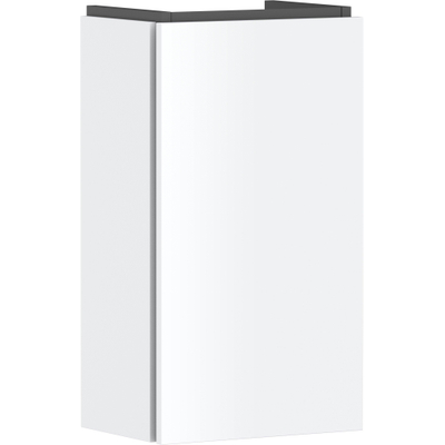 Hansgrohe Xilesa e fontein onderkast - 34x24cm - scharnier rechts - mat wit