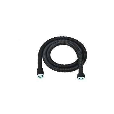 Fortifura Calvi Ensemble de douche à encastrer - thermostatique - bras mural - douche principale de 30 cm - douchette ronde - flexible de douche en métal - noir mat