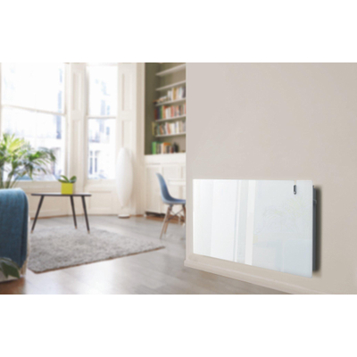 DRL E-Comfort Erea elektrische radiator - 45x102cm - 1500Watt - WiFi - glas - wit