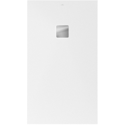 Villeroy & Boch Excello douchevloer - 140x80cm - met antislip polyurethaan/acryl wit alpine
