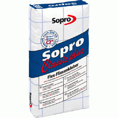 Sopro Carrelage de sol et de mur Colle à carrelage Classic Plus 808 25kg