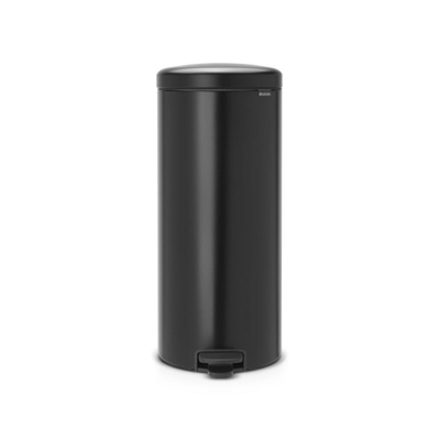 Brabantia NewIcon Poubelle à pédale - 30 litres - seau intérieur en plastique - noir mat