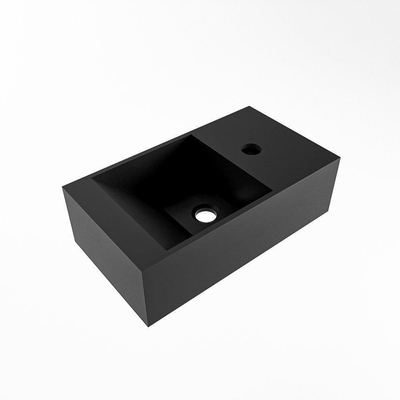 Mondiaz TYNE fontein - 40x23x12cm - wasbak links - 1 kraangat - solid surface Urban mat