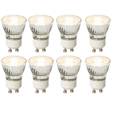 Luedd Lampe LED - lot de 8 - GU10 - 4W - 2700K - 200LM - à intensité réglable