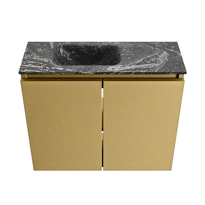 MONDIAZ TURE-DLUX 60cm toiletmeubel Oro. EDEN wastafel Lava positie links. Zonder kraangat.