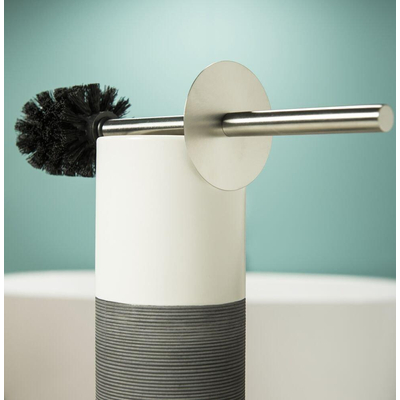 Sealskin Doppio brosse WC 10,1x26,2cm Céramique Gris