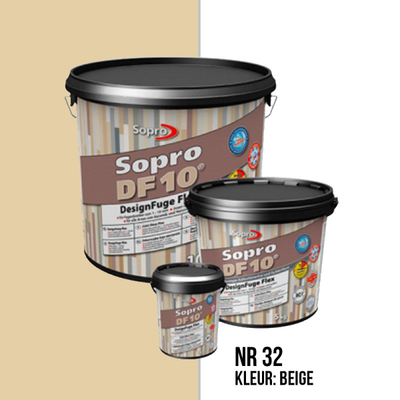 Sopro Vloer- en wandtegel Voegmortel Sopro DF 10 Flexibel beige nr. 32 1kg Beige