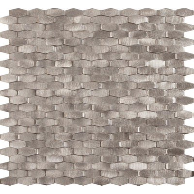 Dune Materia Mosaics Mozaiektegel 28.4x30cm Halley Silver 5mm Mat/glans Silver