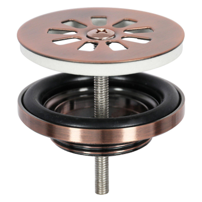 Differnz Force kit lave-mains - 40x22x11.5cm - Rectangulaire - 1 trou de robinet - Robinet en cuivre rose courbé - poignée croix - Céramique blanche