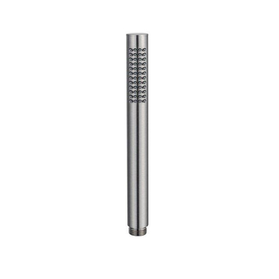 Fortifura Nebbio Ensemble combiné bain - mitigeur thermostatique - barre coulissante avec coude mural intégré - flexible de douche lisse - douchette à main sur barre - Remplissage-vidage de baignoire - inox brossé PVD (inox)