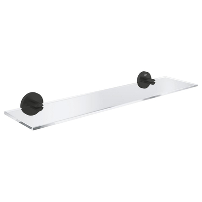 GROHE Start QuickFix Étagère - 53x14.5cm - verre mat - noir mat