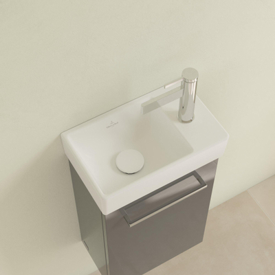 Villeroy & Boch Avento Lave-mains 36x22cm 1 trou de robinet droite sans trop-plein Ceramic+ Stone white