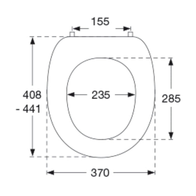 Pressalit 2000 abattant WC et charnière inox universelle blanche