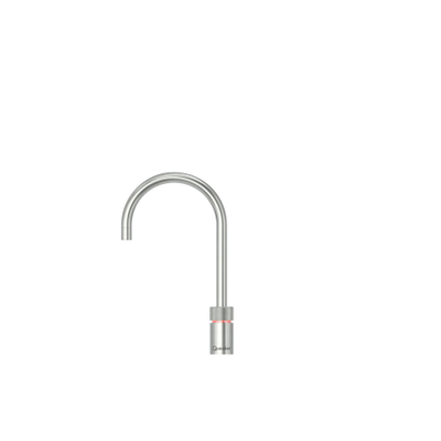 Quooker Nordic Round kokendwaterkraan - draaibare uitloop - Combi+ incl. Cube reservoir - Warm / kokend / bruisend / gefilterd water - RVS