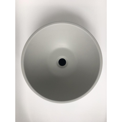Crosstone by arcqua loeffi lavabo 38x38cm rond solid surface struzzo