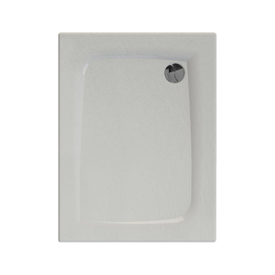 Allibert Mooneo Receveur de douche 100x80cm évacuation coin droite Blanc