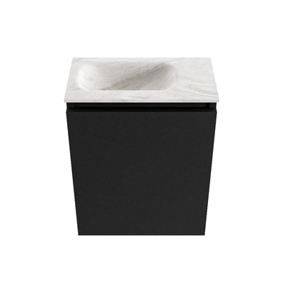 MONDIAZ TURE-DLUX 40cm toiletmeubel Urban. EDEN wastafel Ostra positie links. Met 1 kraangat.