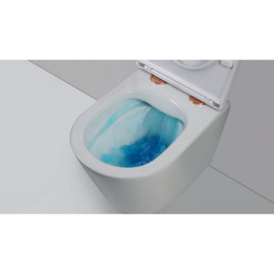 FugaFlow Eccelente Pietra Ensemble de fixation - abattant WC - cuivre brossé