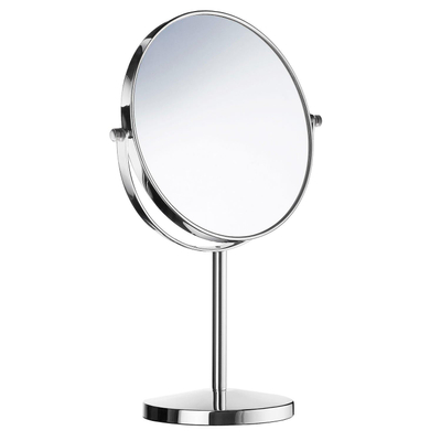 Smedbo Miroir cosmétique - debout - 17cm - 7x grossissant - Laiton - Chrome