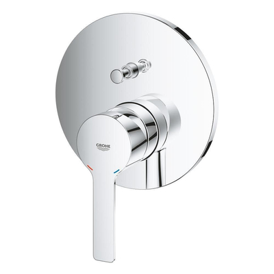 Grohe Lineare New Robinet de baignoire encastré - 2 boutons - inverseur - chrome