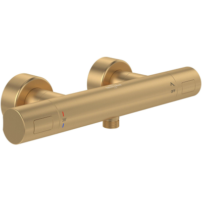 Villeroy & Boch Universal Taps & Fittings Mitigeur thermostatique de douche pour douche Rond - Brushed Gold (or)