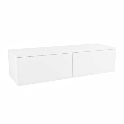 MONDIAZ ALAN MODULE Wastafelonderkast - 120x45x30cm - 2 lades - push to open - MDF - Talc mat