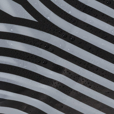 Sealskin brave rideau de douche 180x200 cm peva noir/blanc
