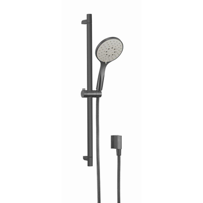 Crosswater MPRO Glijstangset - 70cm - handdouche rond 3 standen - geborsteld slate (gunmetal)