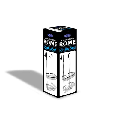 Best Design Rome Étagère 80,4x24,2x16cm pour suspension chrome